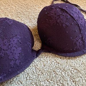 34C Victoria's Secret push up in deep plum